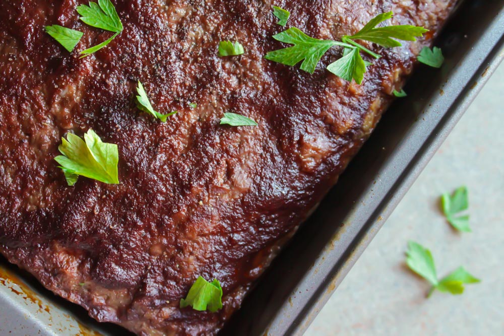 Slow-Baked Herb-Infused Ground Beef Meatloaf with Tomato Glaze