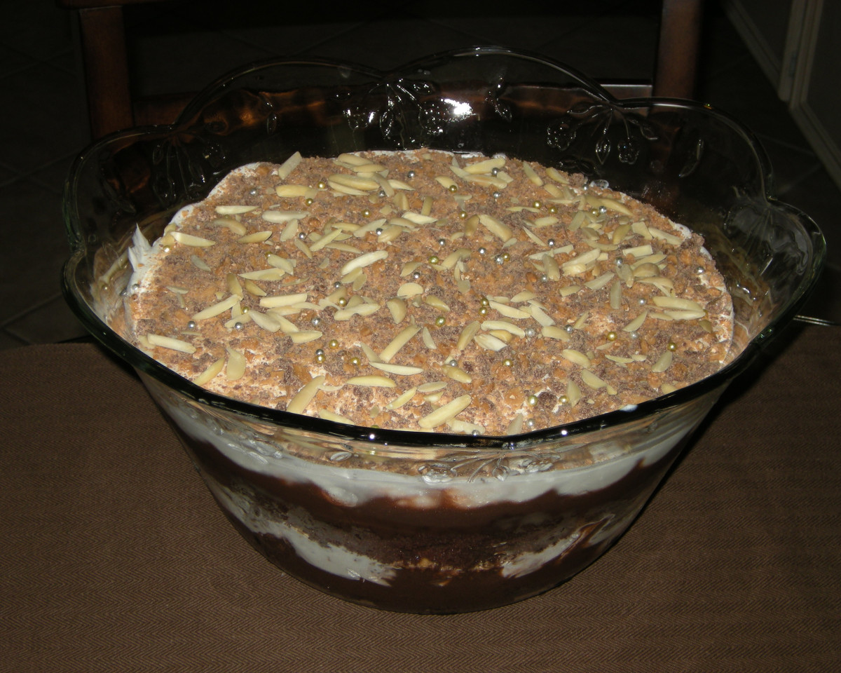 Aurora Borealis Chocolate Trifle