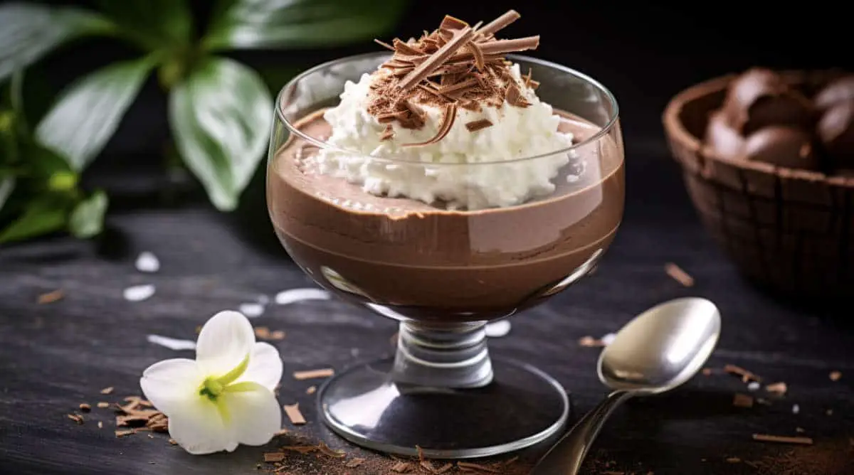 No-Bake Chocolate Mousse with Coconut Cream