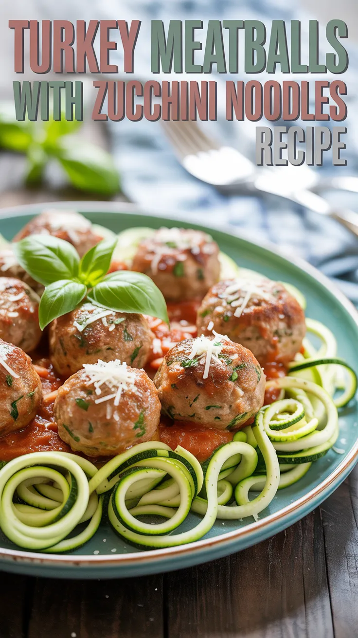 Cumin and Paprika Turkey Meatballs with Zucchini Noodles