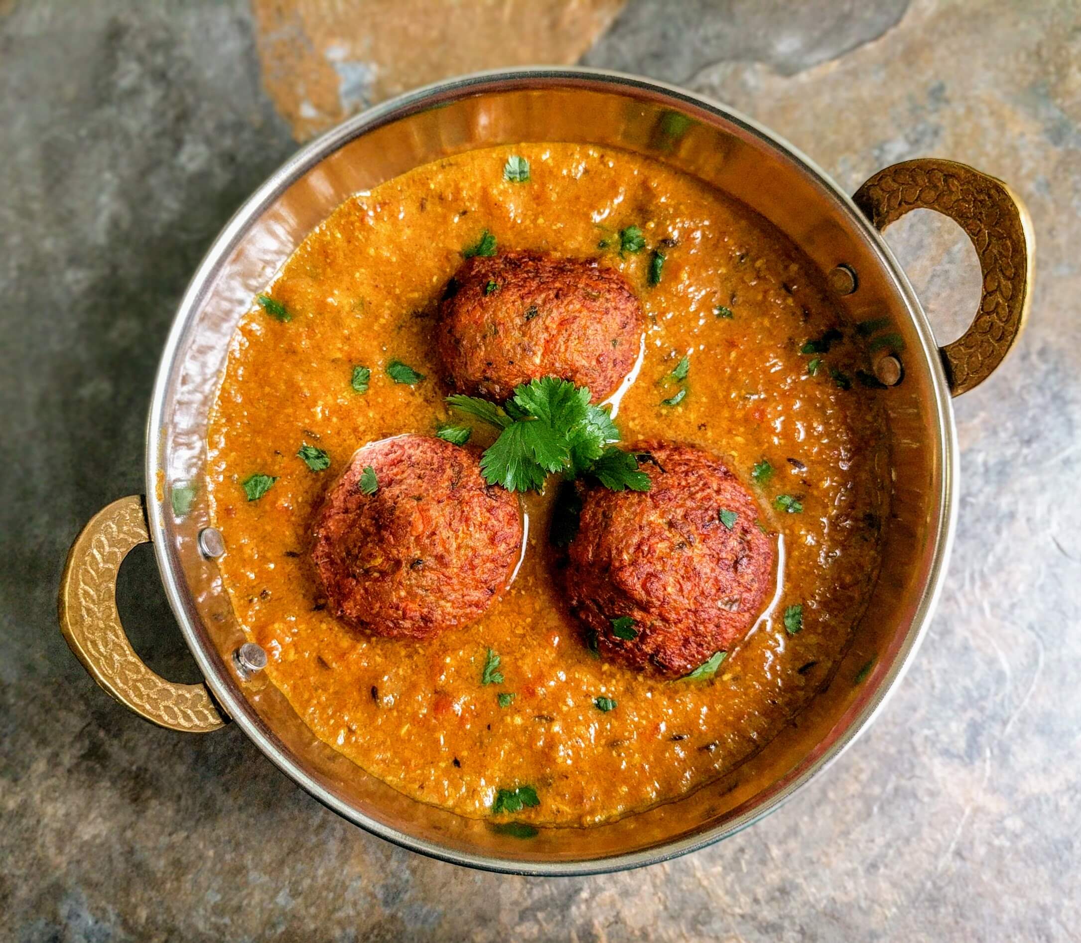 Vegetable Kofta Simmered in Tomato Gravy