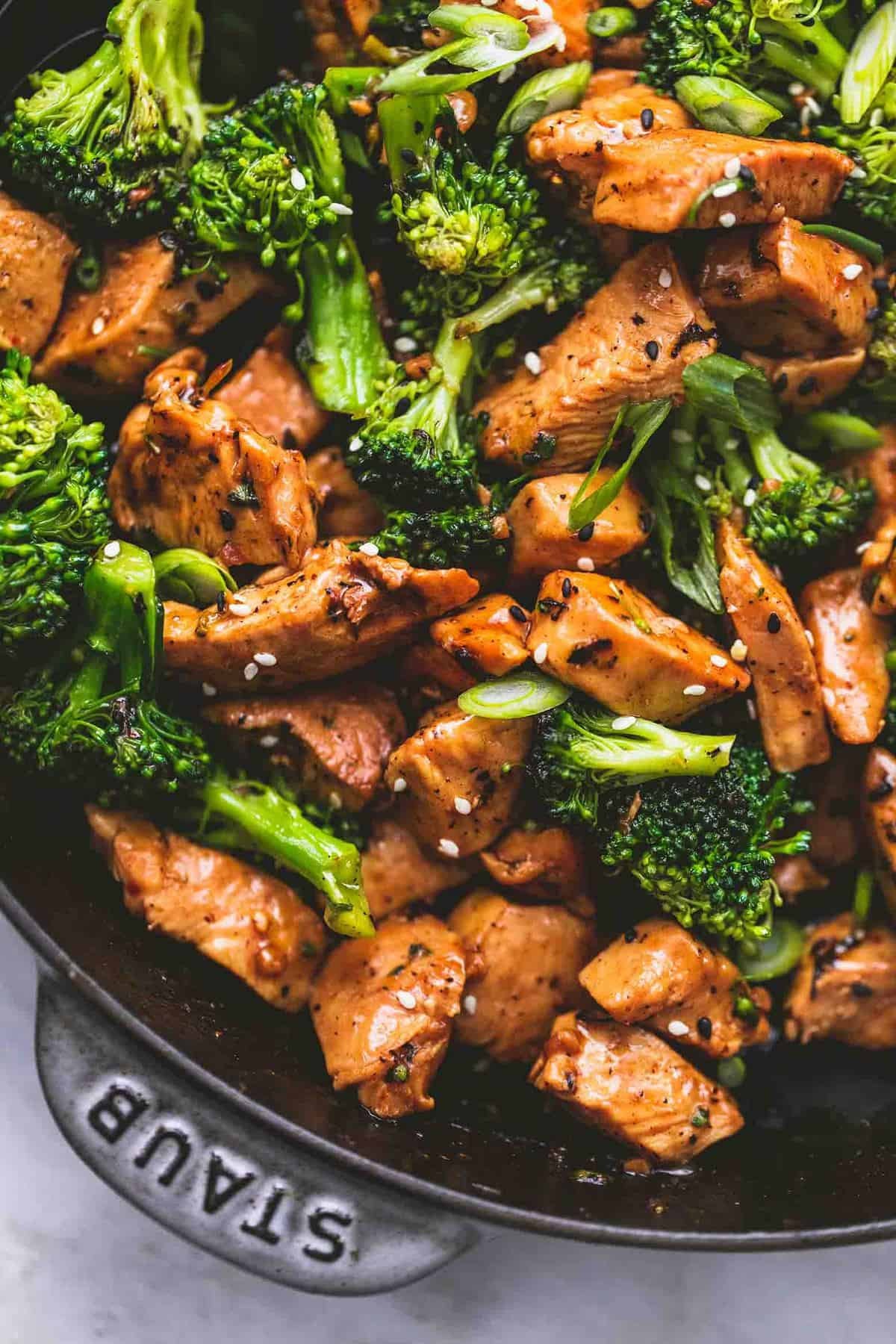 Pan-Seared Garlic Chicken with Roasted Broccoli