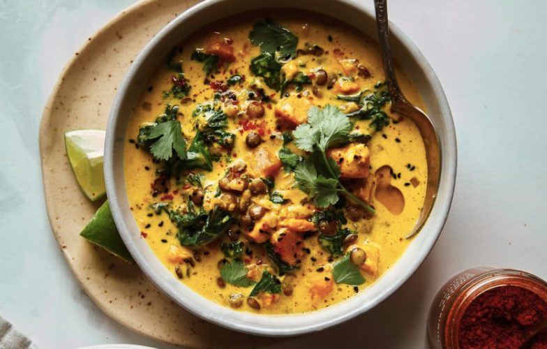 Turmeric-Spiced Kale and Sweet Potato Stew