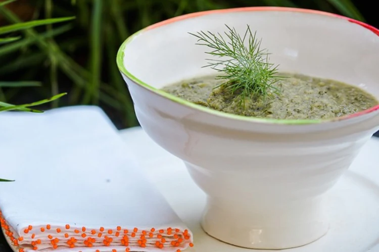 Simple Green Vegetable Soup with Lemon Zest
