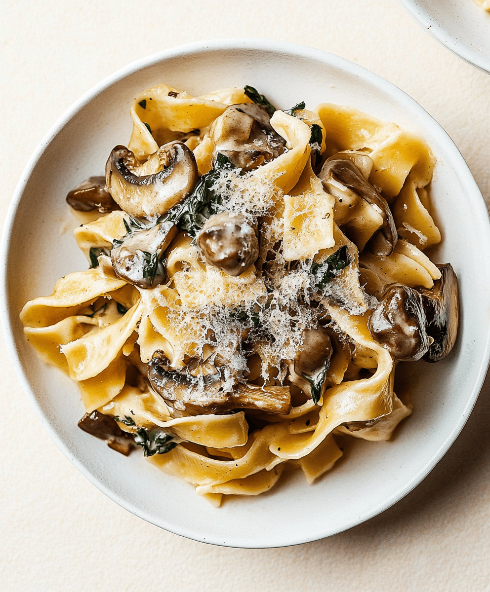 Sautéed Mushroom Pasta with Garlic and Thyme