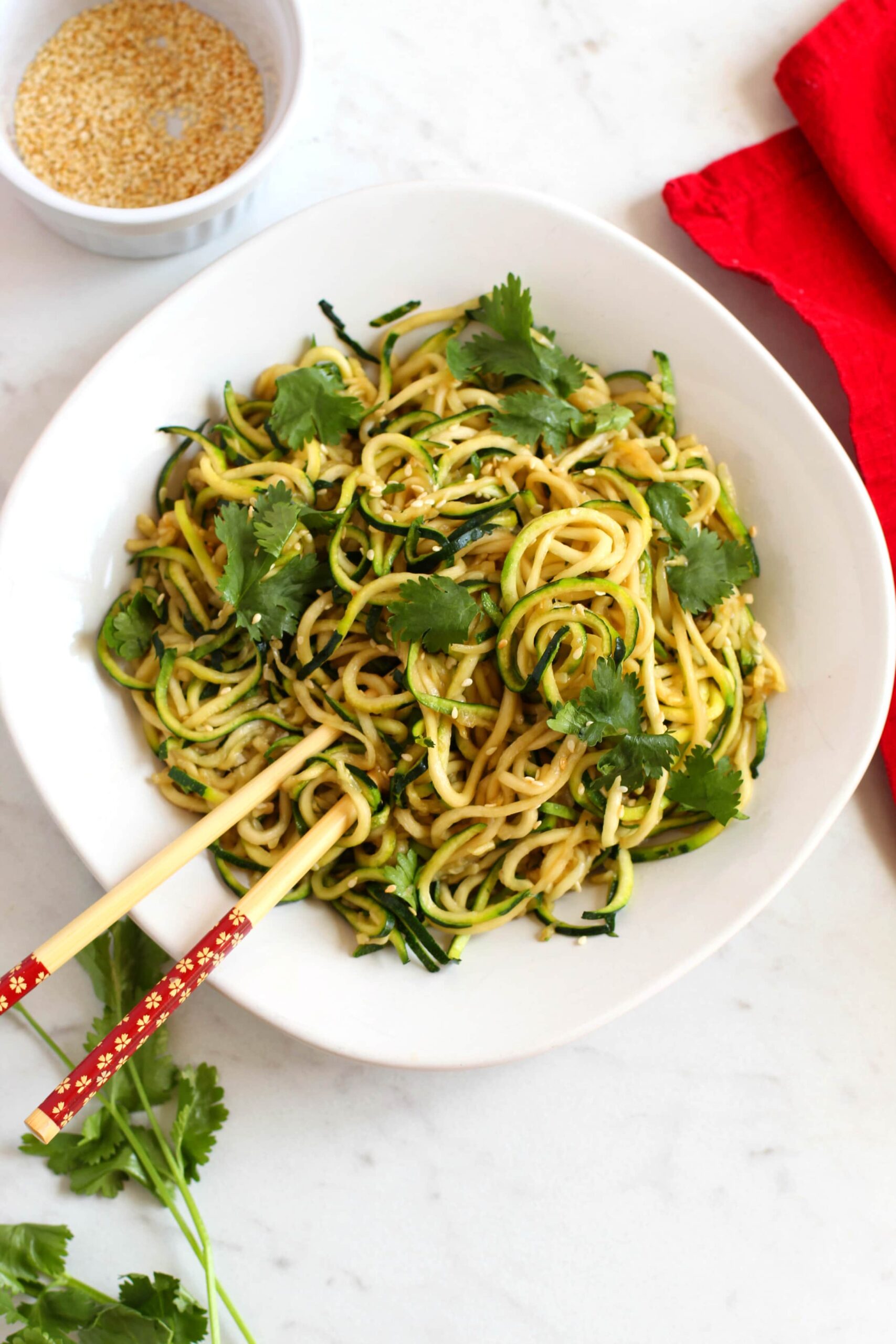 Helicopter-Shaped Zucchini Noodles
