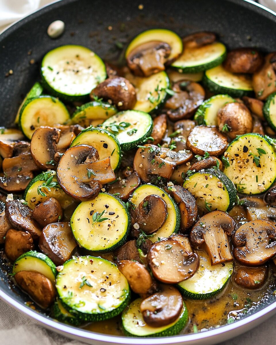 Sautéed Zucchini and Mushrooms with Fresh Herbs