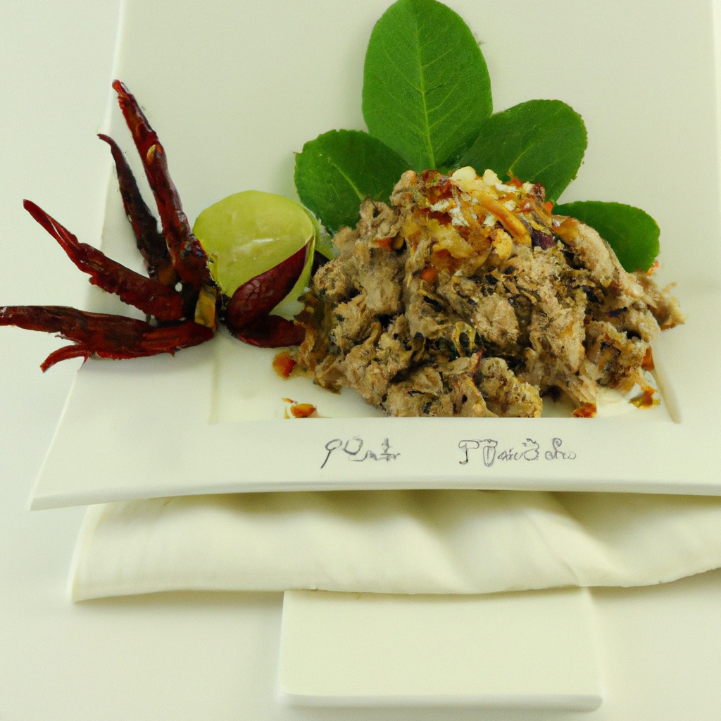 Minced Chicken Larb with Roasted Rice and Fresh Herbs