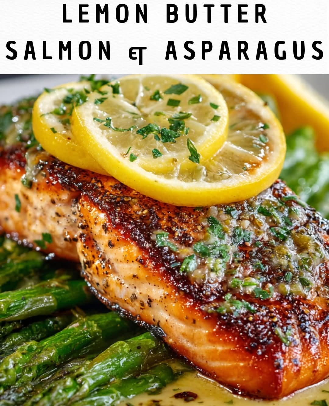 Pan-Seared Salmon with Rosemary and Lemon, Roasted Asparagus