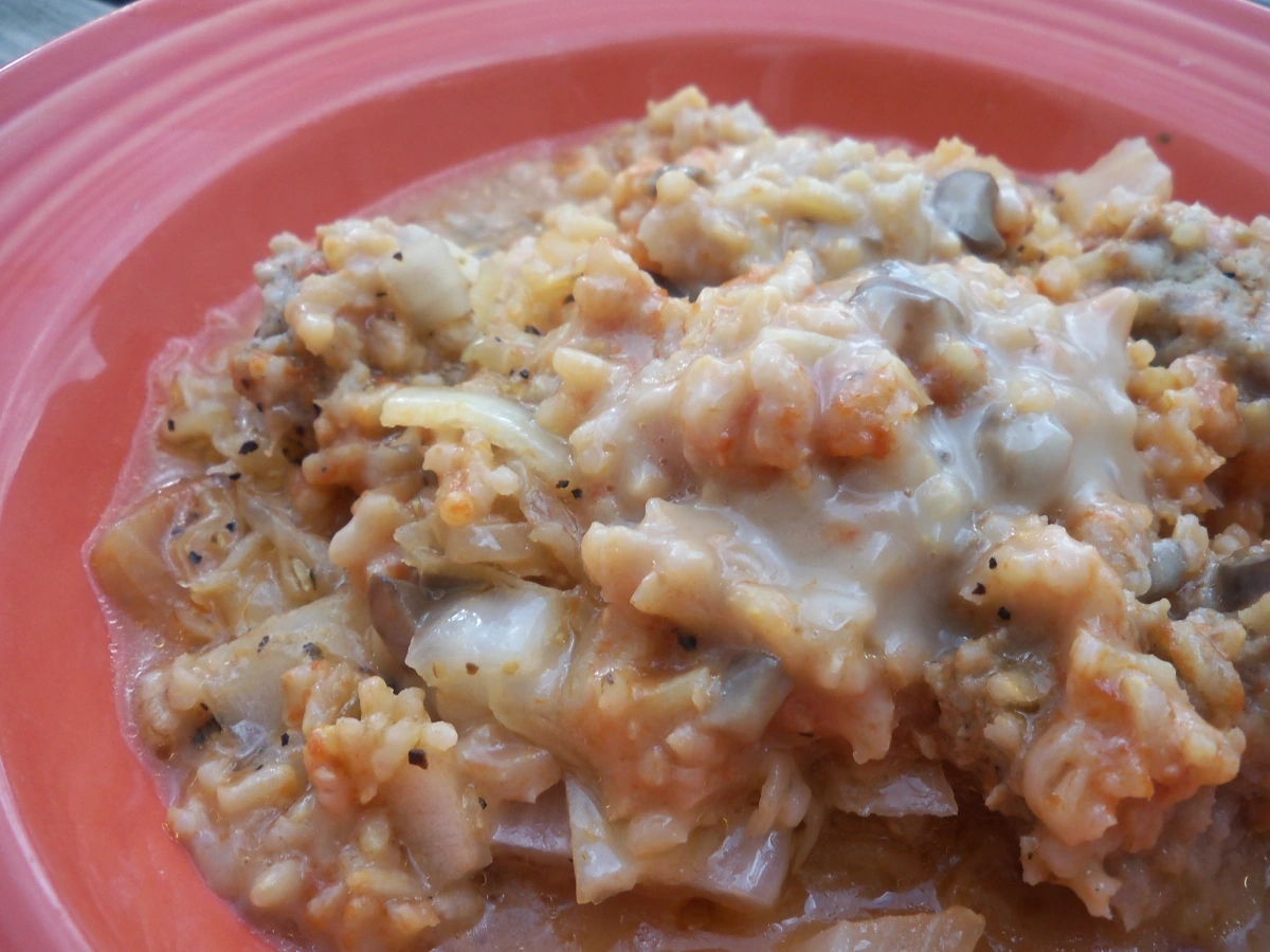 Sauerkraut and Bratwurst Casserole