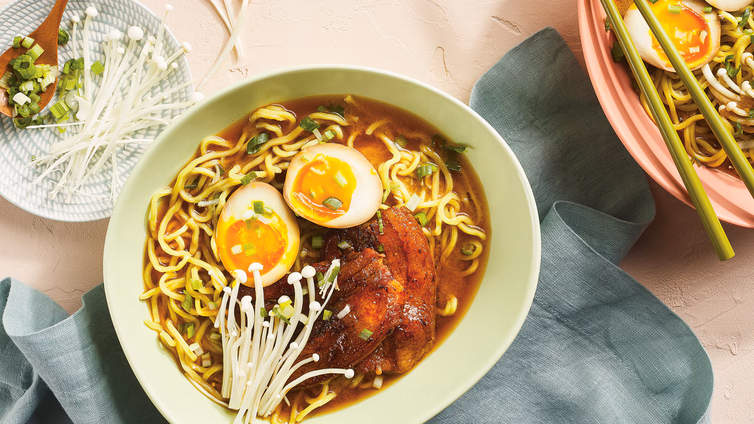 Miso-Glazed Pork Belly Ramen with Soft-Boiled Egg