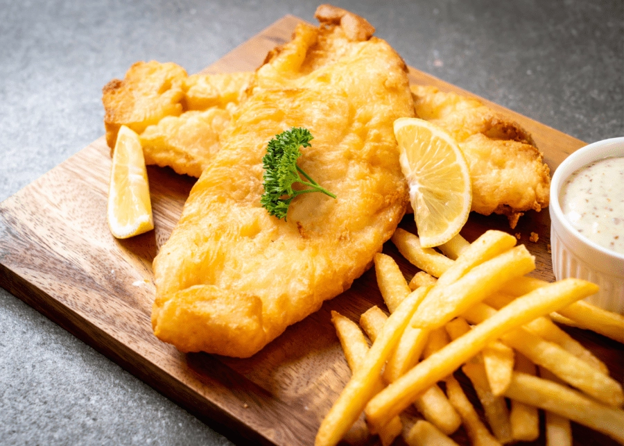 Falkland Haddock Fish and Chips