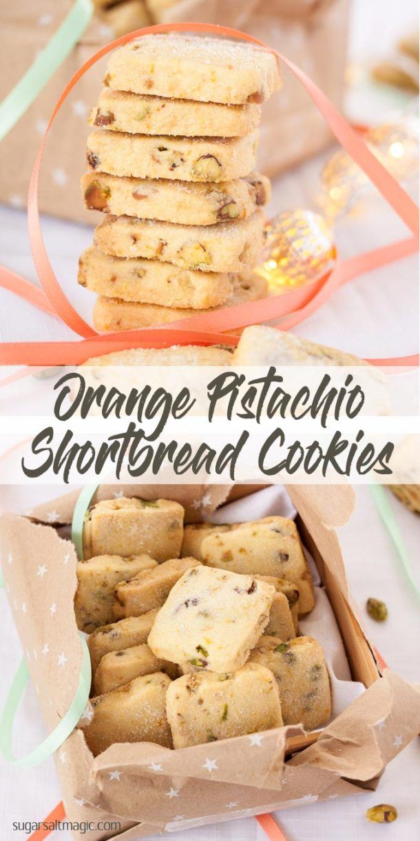 Pistachio-Orange Shortbread Cookies