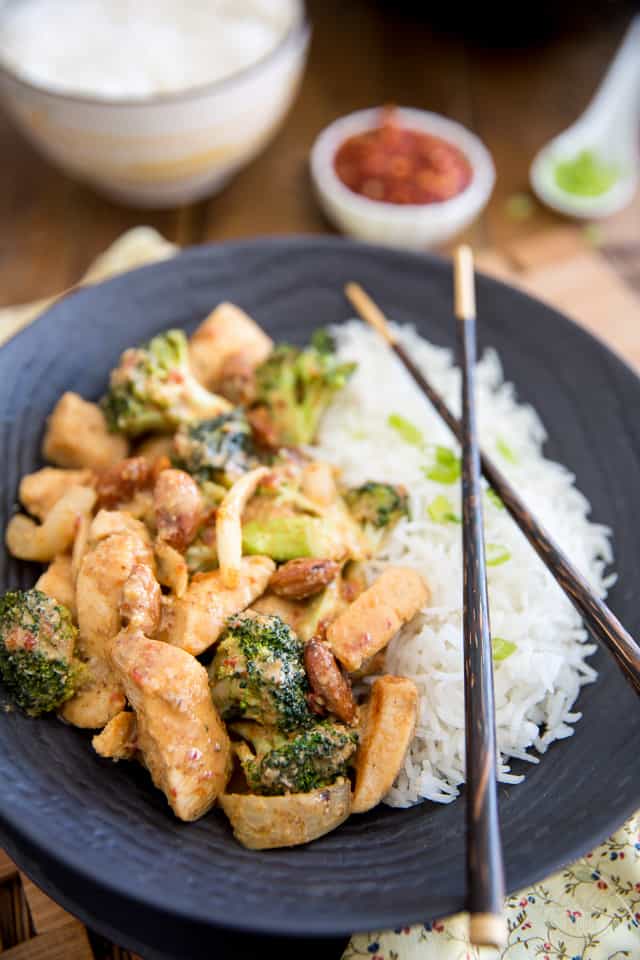 Pan-Crisped Chicken with Broccoli and Almond Flour Sauce