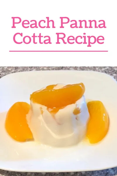 White Tea Infused Panna Cotta with Roasted Peach
