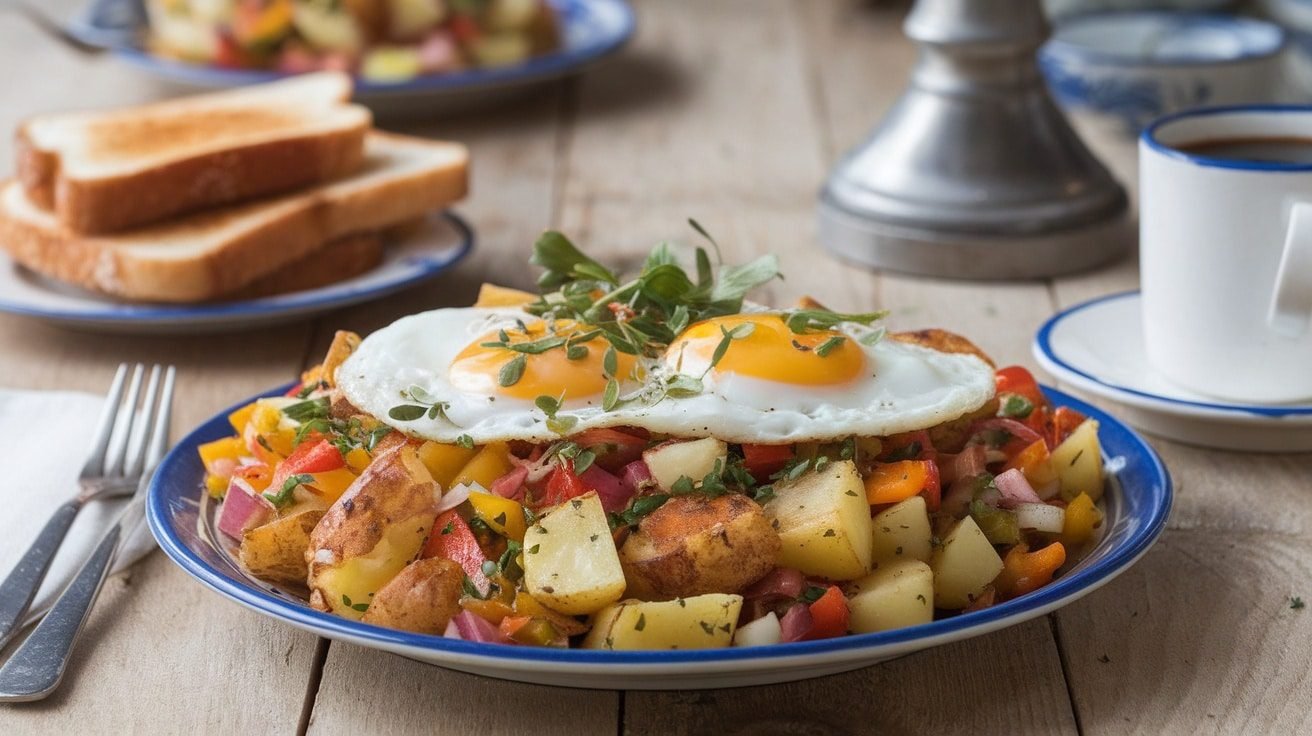 Denver-Style Roasted Potato Hash with Chives