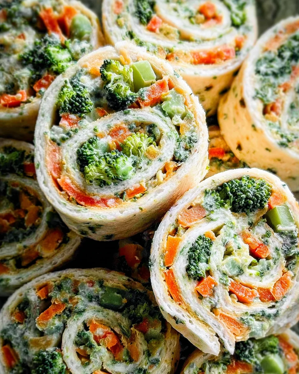 Cucumber and Carrot Veggie Pinwheels with Hummus