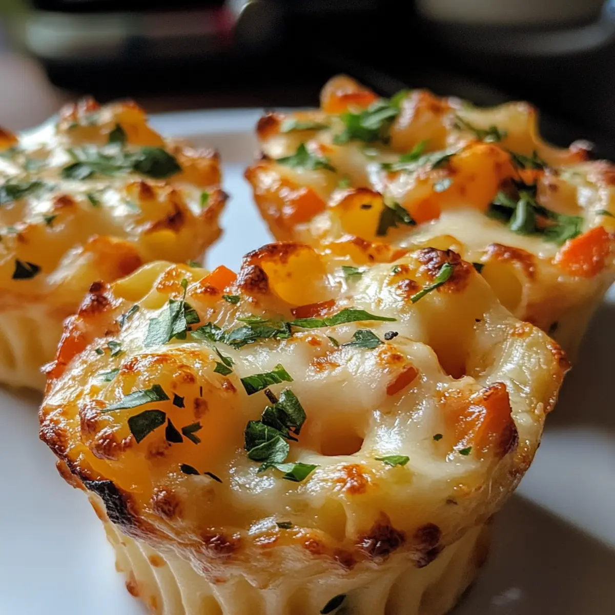 Cheesy Veggie Pasta Bites