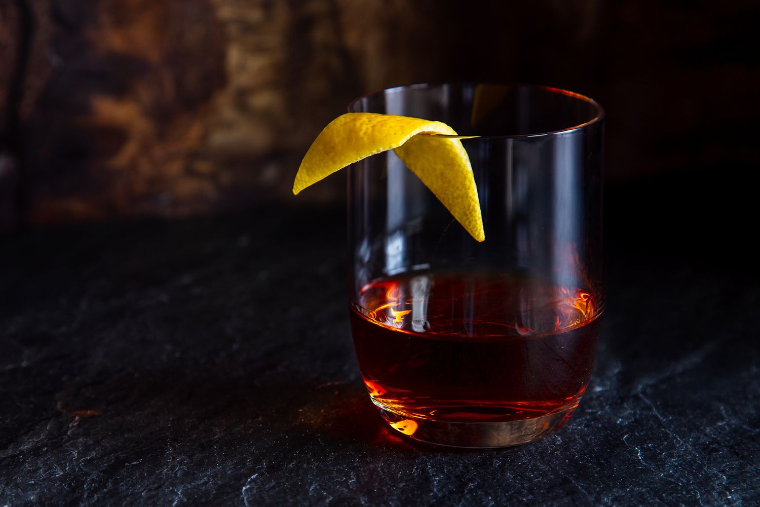 Cognac-Spiced Sazerac with Absinthe Rinse