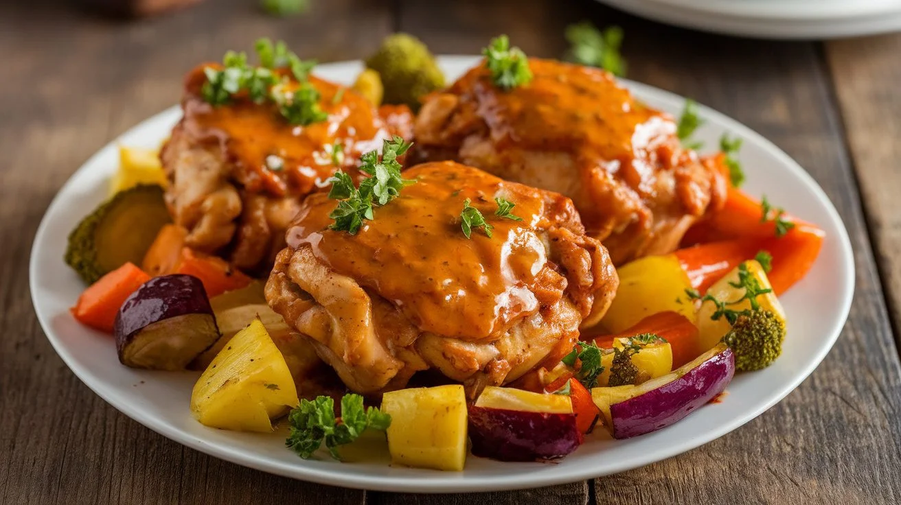 Spicy Mustard Chicken Thighs