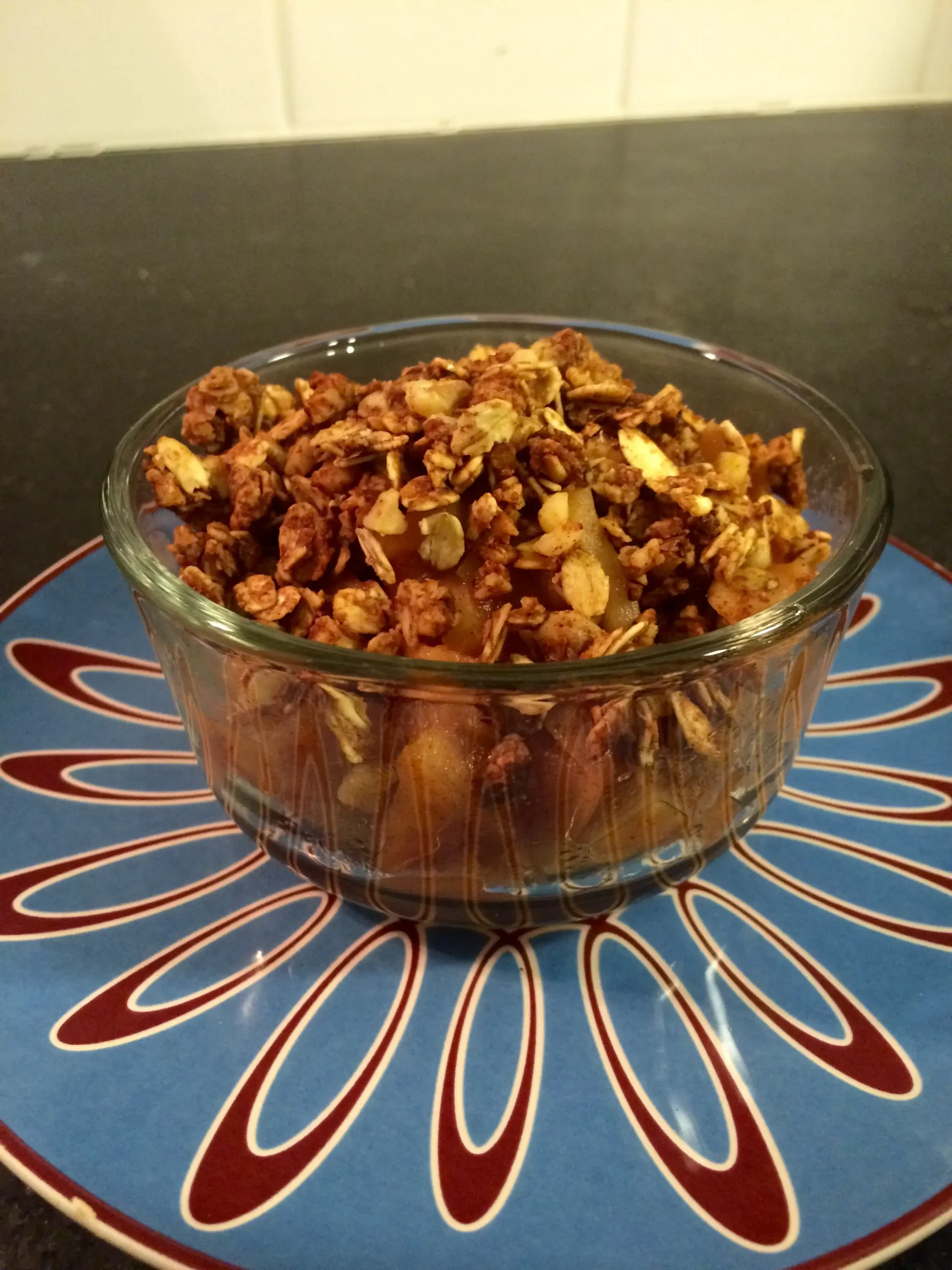 Oat and Walnut Apple Crisp