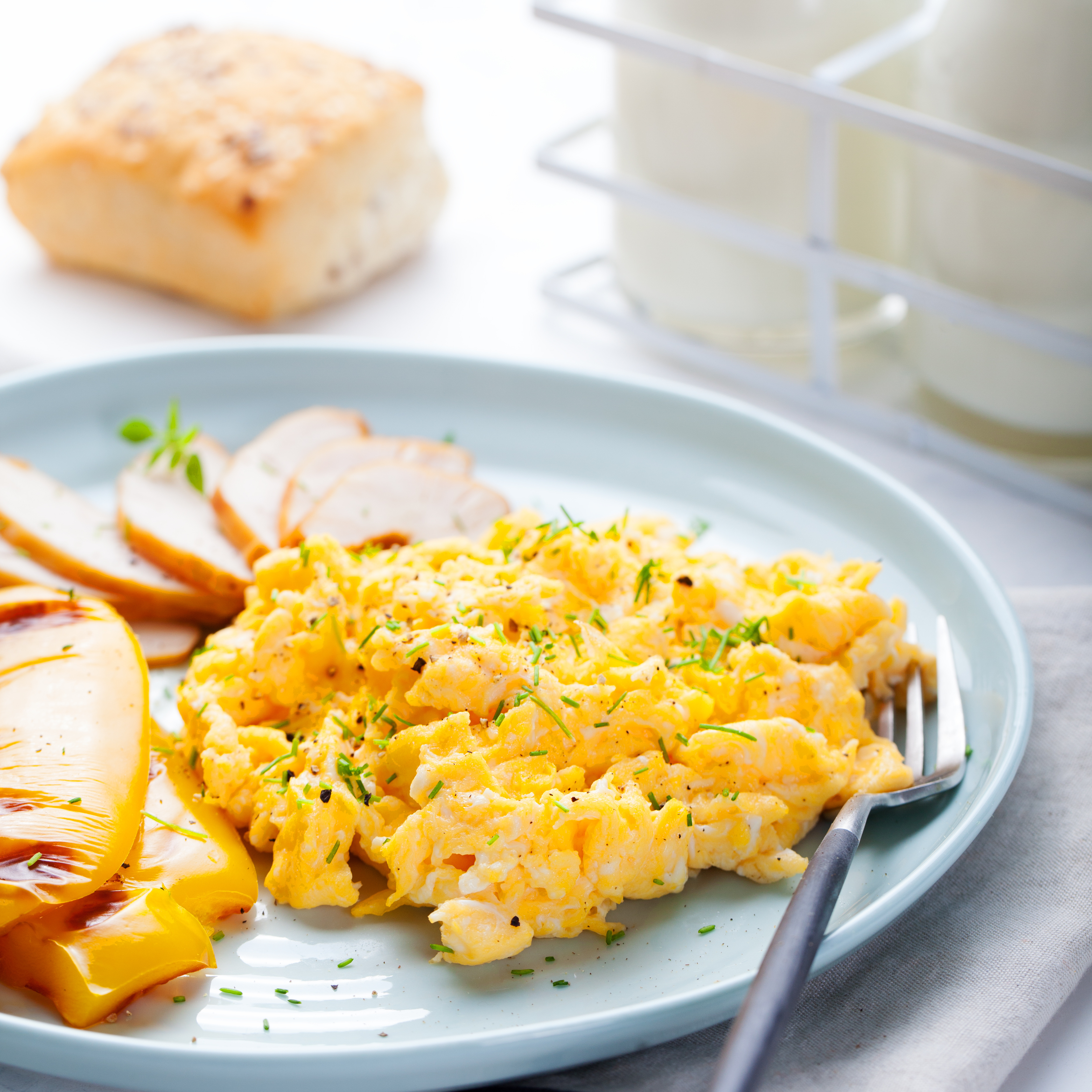 Avocado-Chive Scrambled Eggs