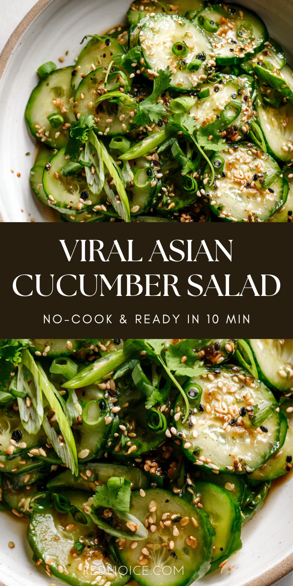 Soy-Cucumber Salad with Sesame Vinaigrette