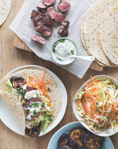 Staid Lamb Kebabs with Sumac Yogurt