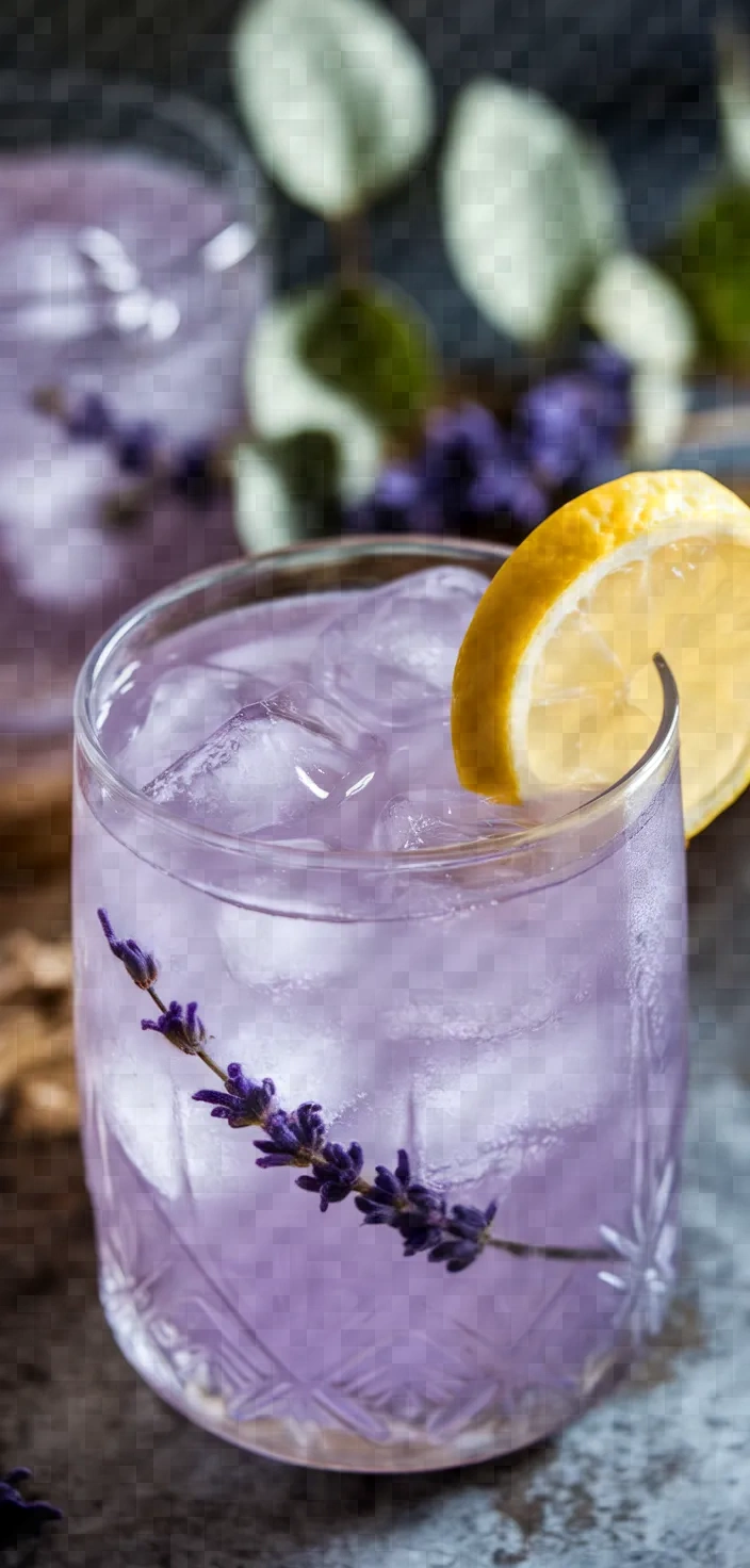 Muddled Lavender Gin with Honey and Lemon