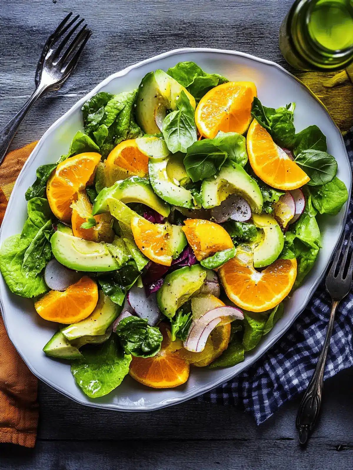 Chilled Avocado and Citrus Salad with Fresh Cilantro