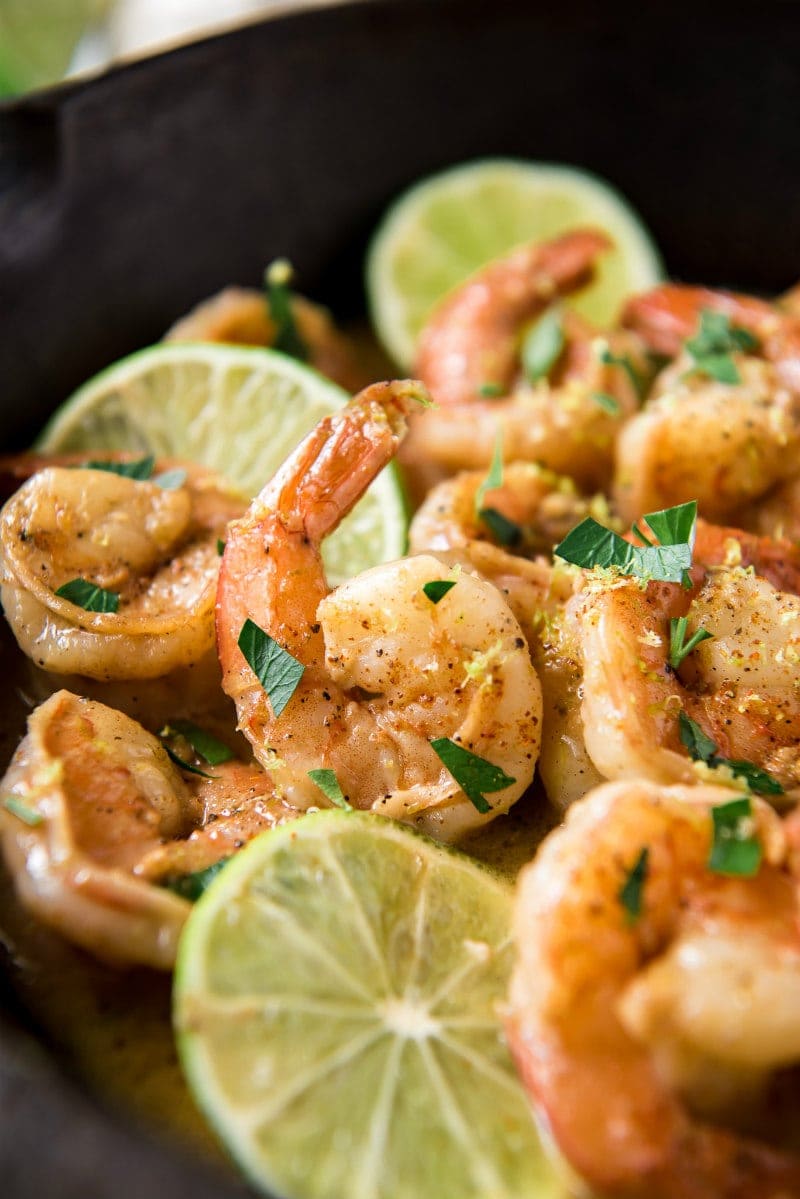 Sautéed Shrimp with Lime and Garlic