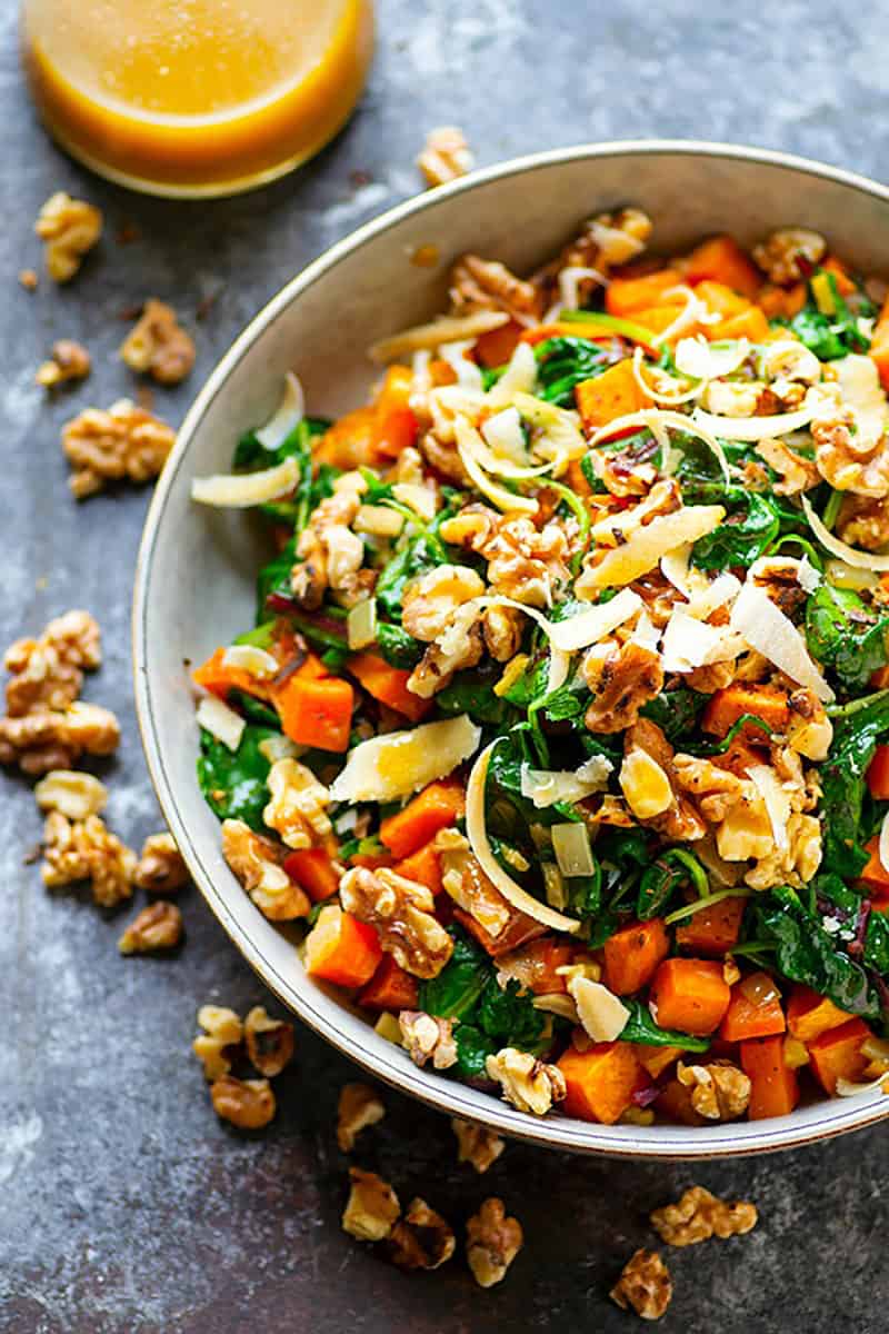 One-Pan Roasted Sweet Potato and Kale with Lemon-Tahini Drizzle