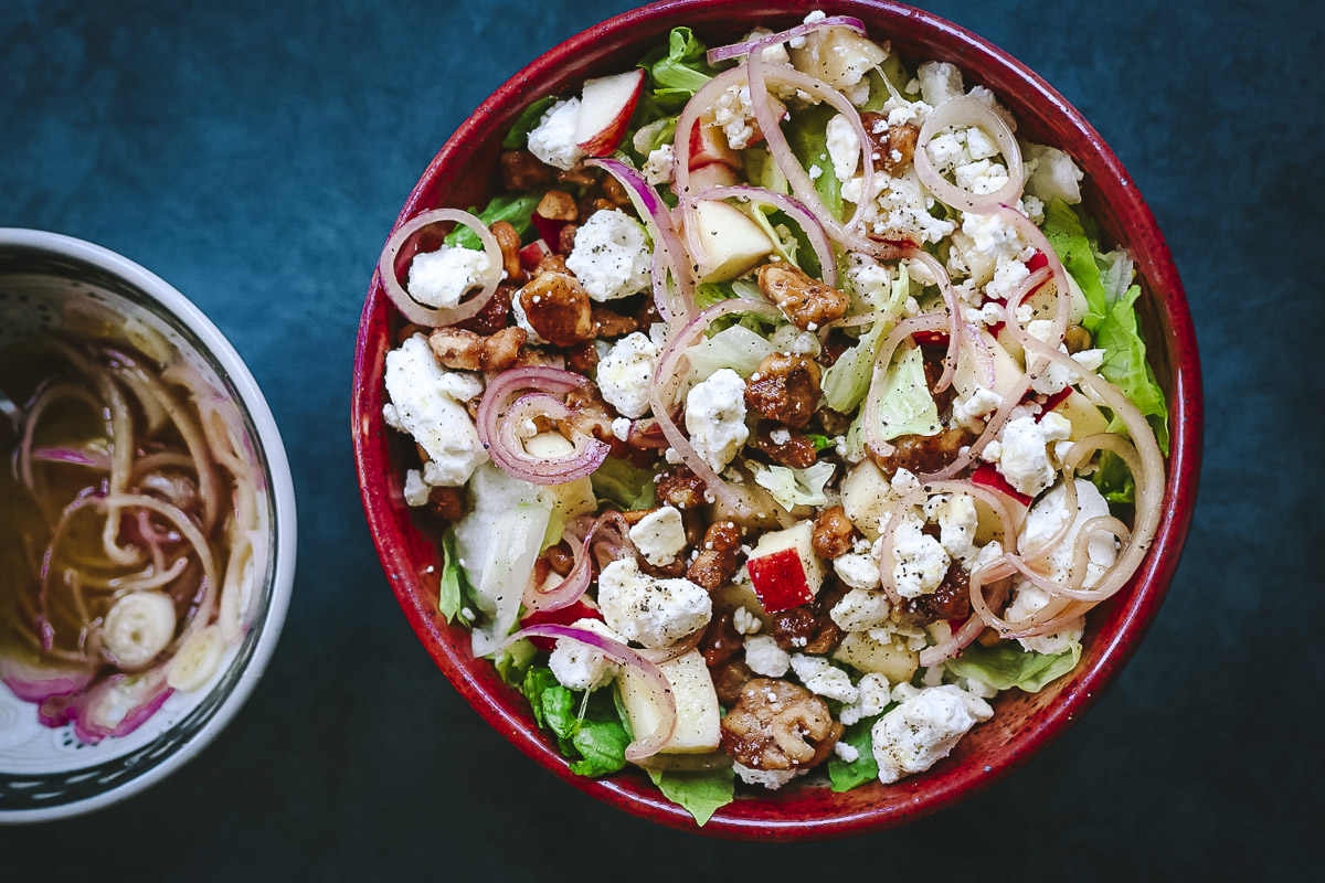 Sweet Potato and Cranberry Picnic Salad with Apple-Cider Vinaigrette