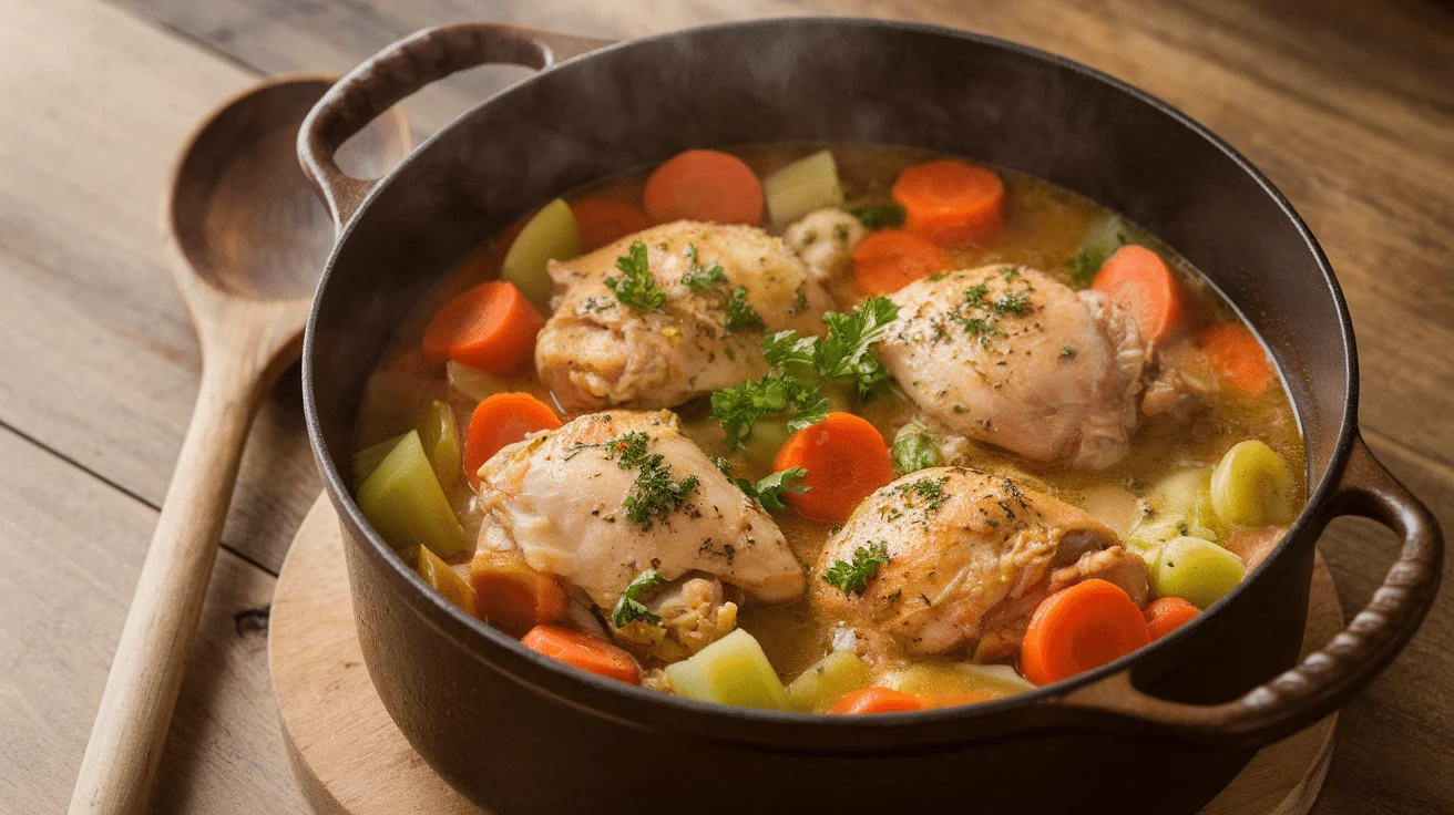 Dutch Oven Chicken and Potato Stew