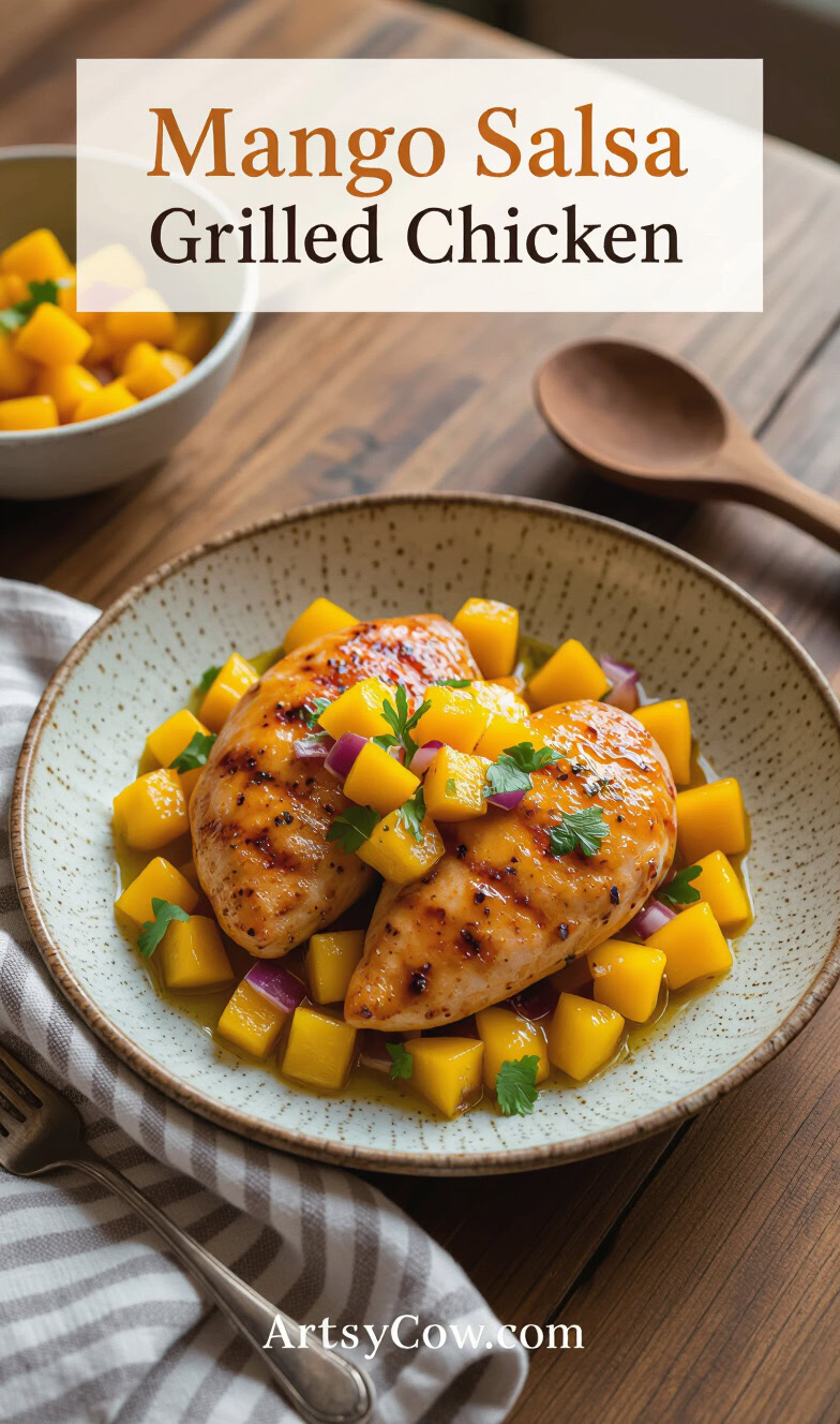 Grilled Coconut-Glazed Chicken with Mango Salsa