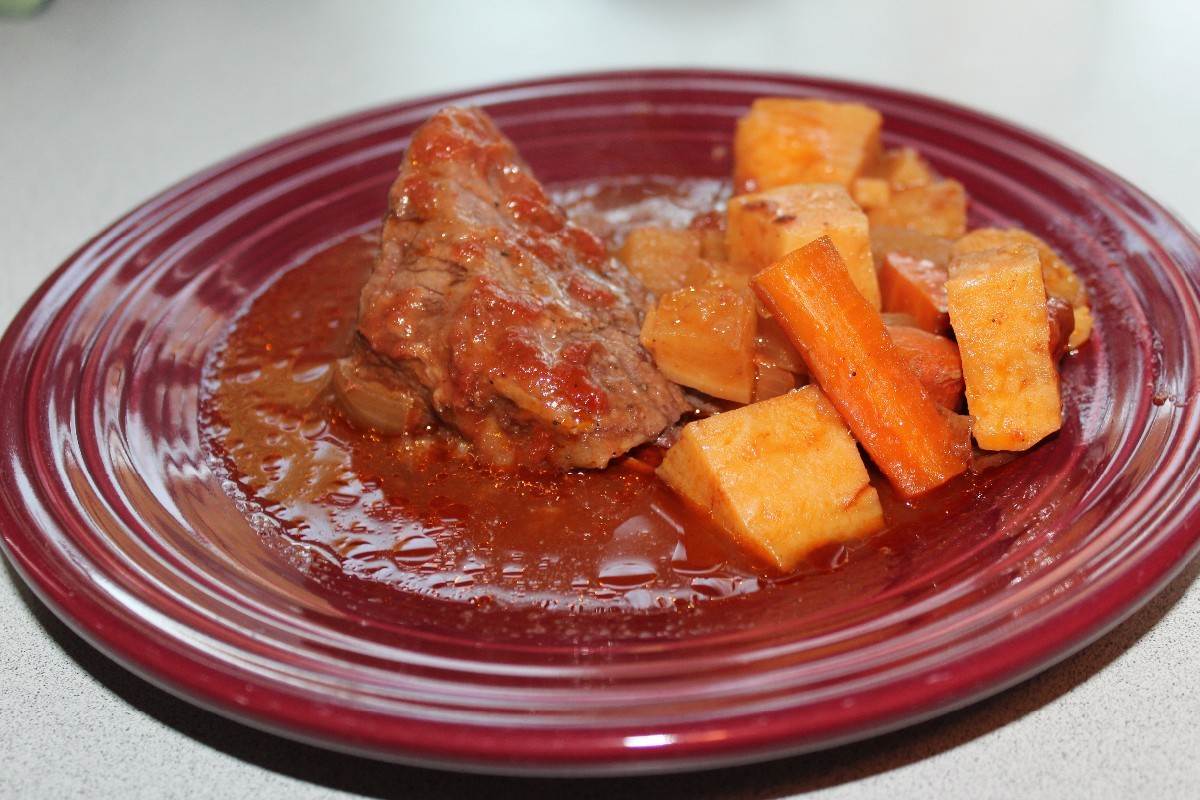 Slow-Braised Beef with Heritage Root Vegetables