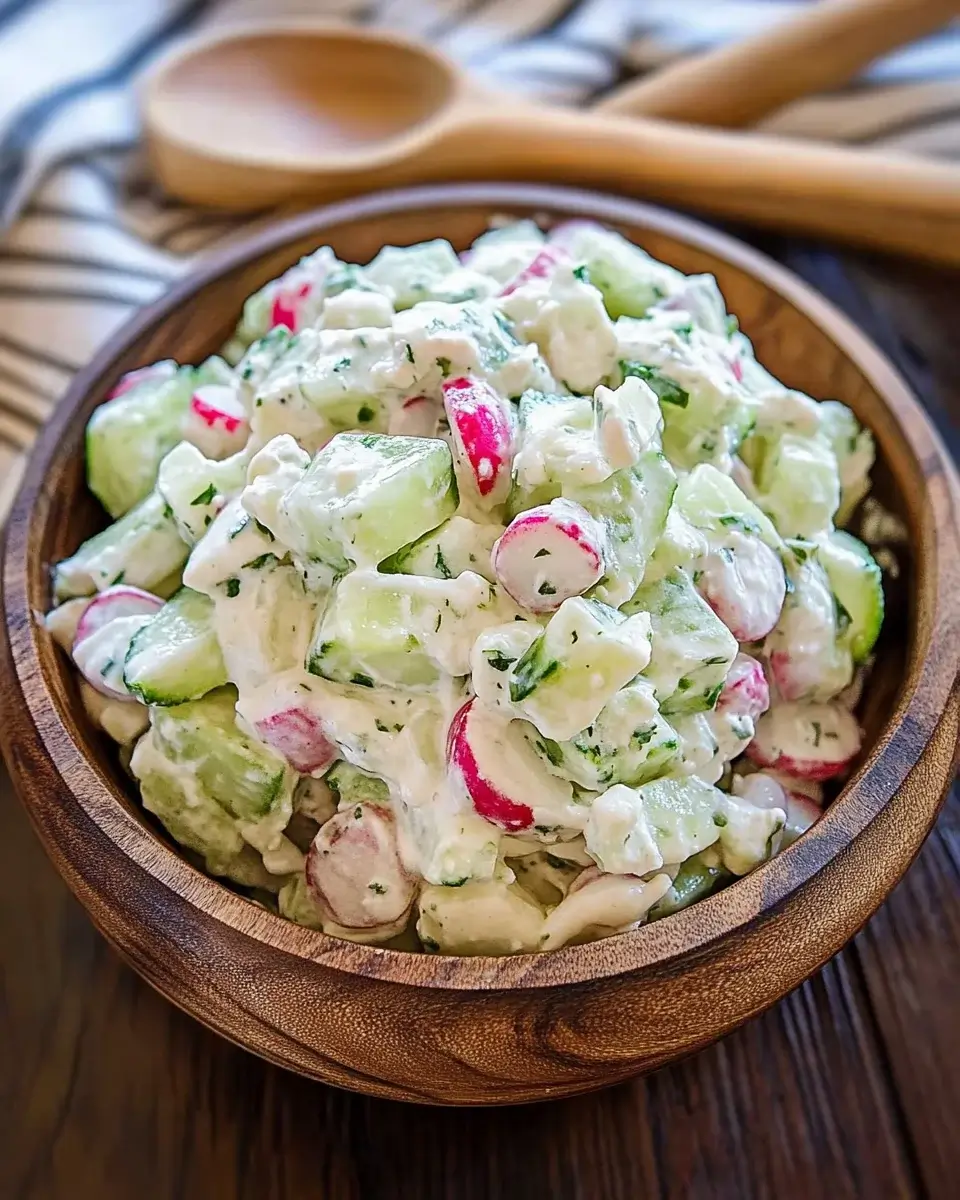 Cucumber-Radish Salad with Lime Dressing