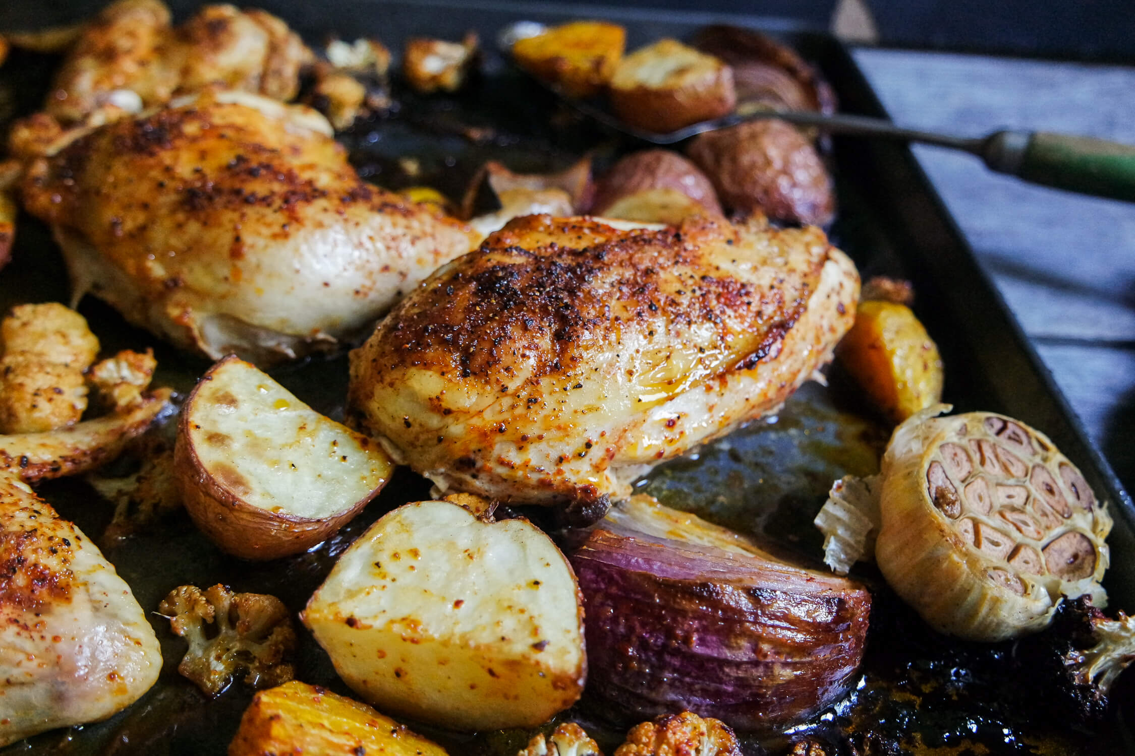 Sheet Pan Hidden Spice Chicken