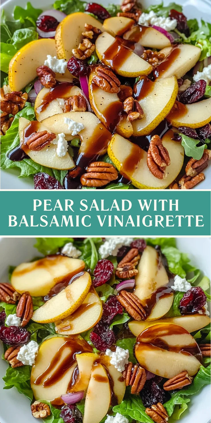 Endive and Pear Salad with Balsamic Vinaigrette