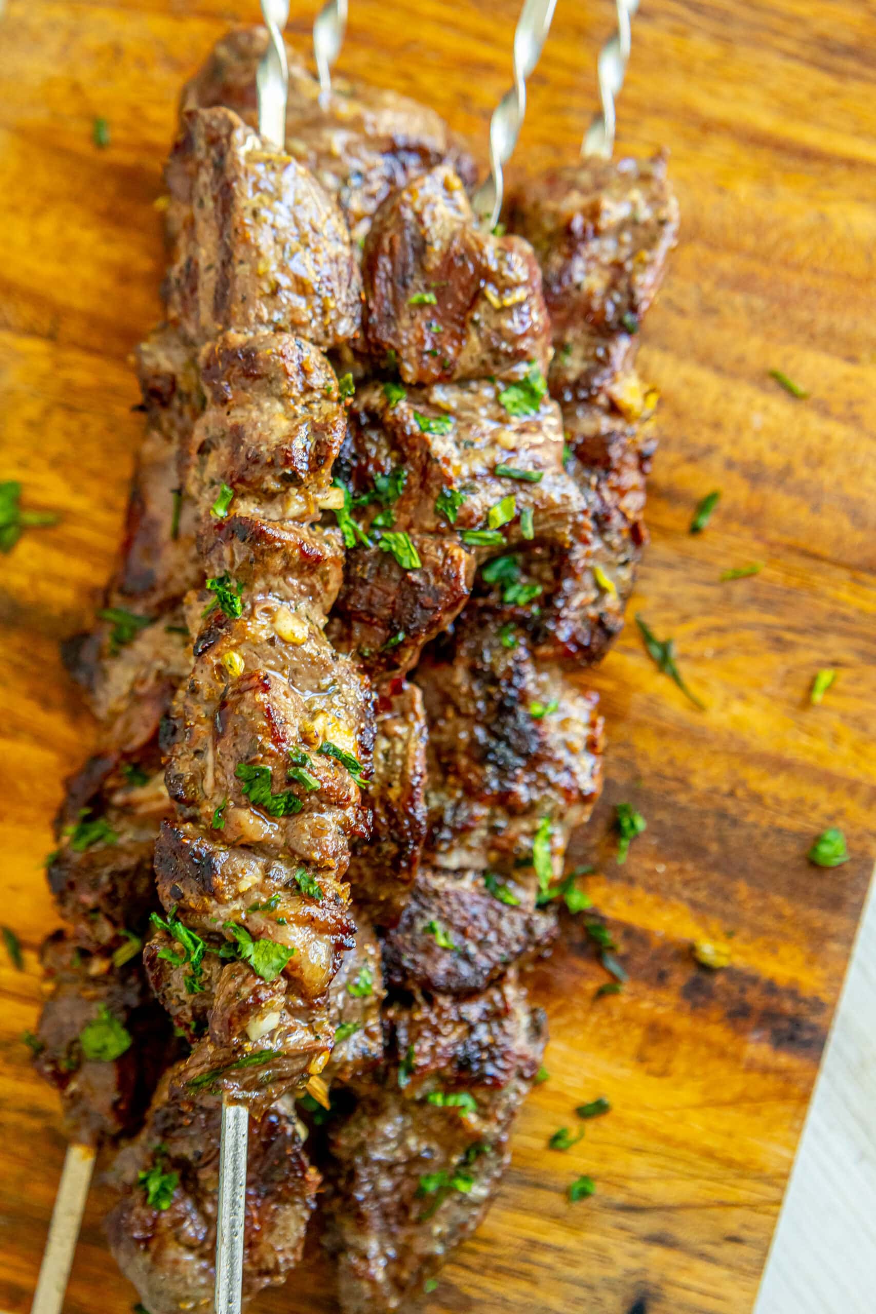 Grilled Lamb Souvlaki with Lemon and Oregano
