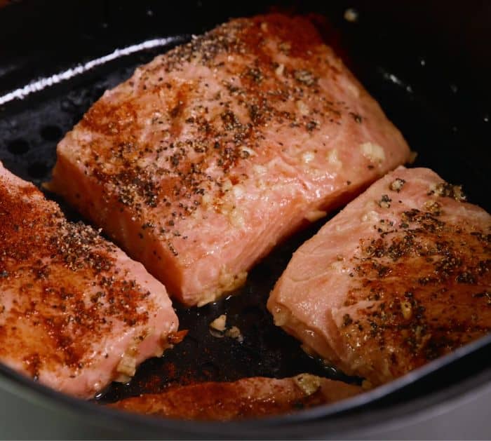 Air-Fried Salmon with Dill