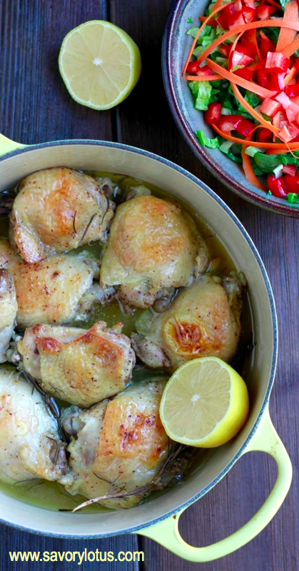 Honey-Glazed Chicken Thighs with Rosemary and Lemon