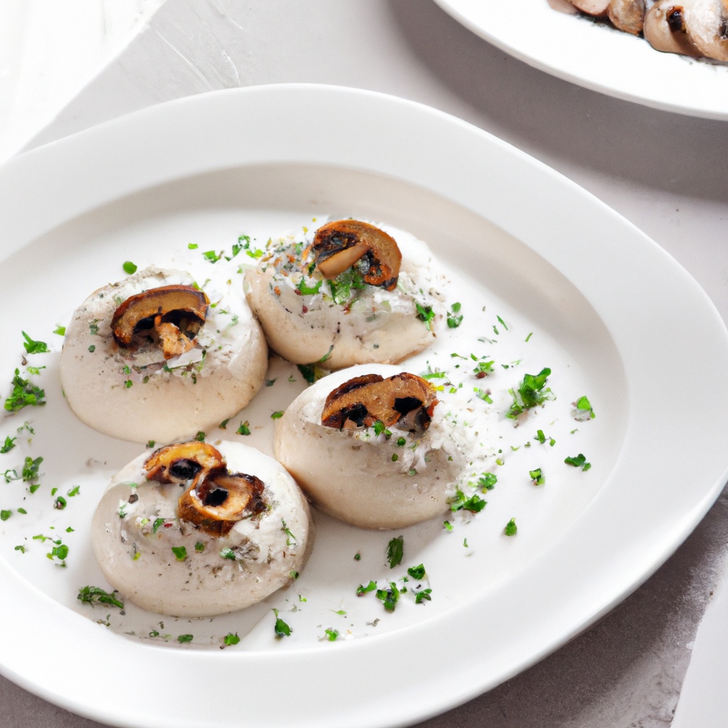 Herb-Infused Mushroom Caps with Garlic and Thyme