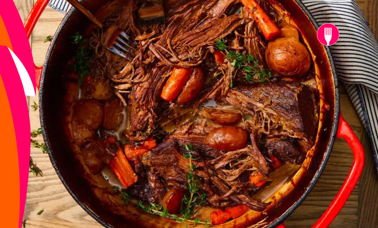 Slow-Cooked Beef Brisket with Apple Cider
