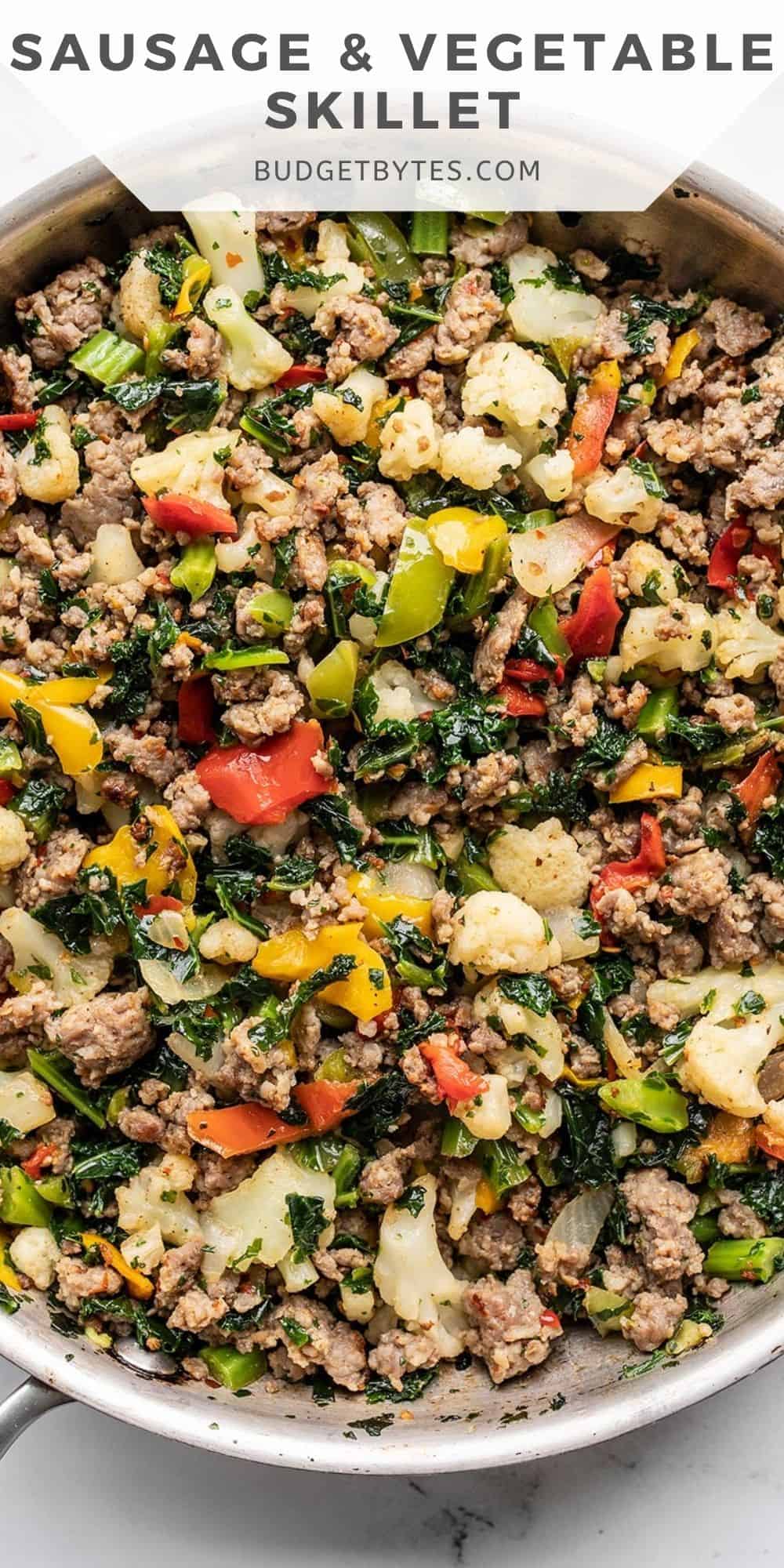 One-Pan Sausage and Vegetable Skillet