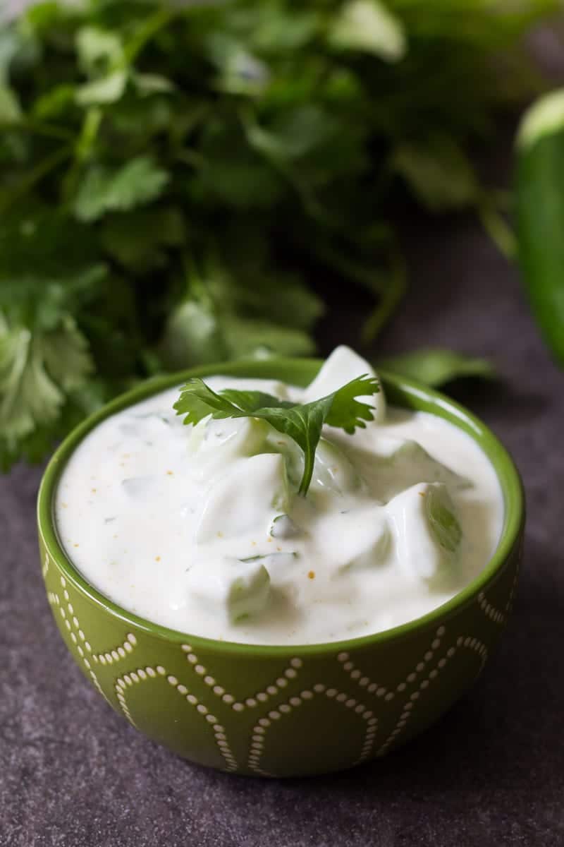 Herbed Cucumber Raita with Fresh Dill