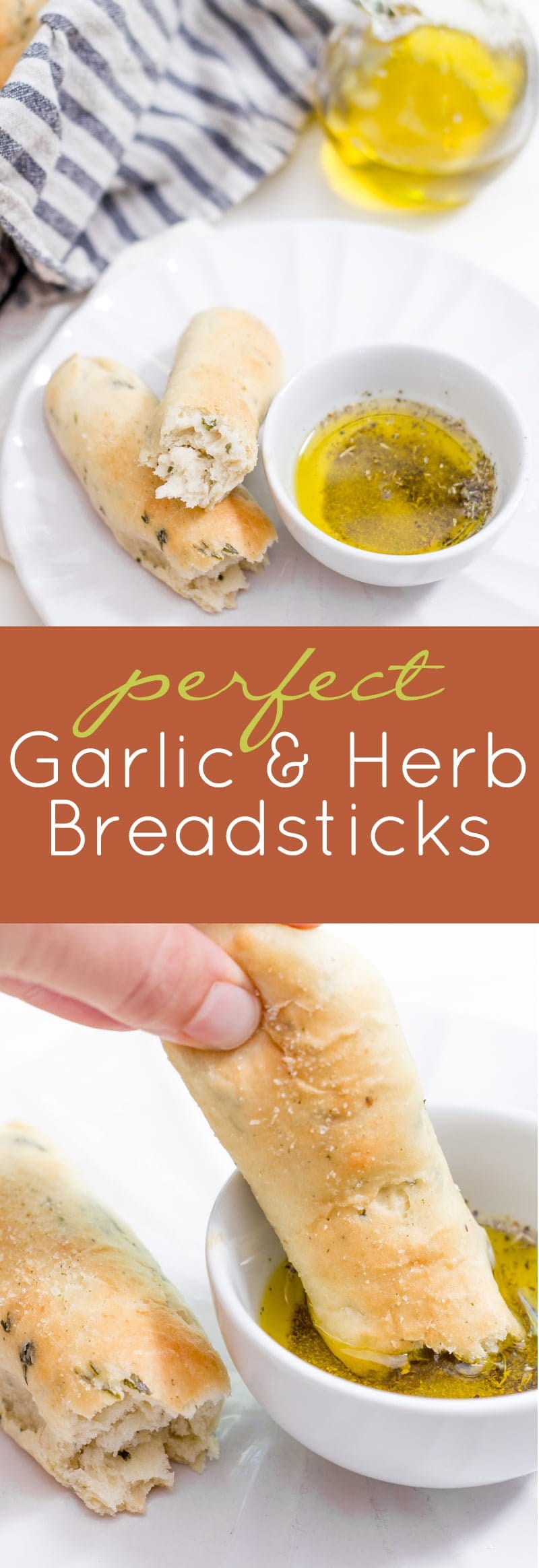 Baked Breadsticks with Herb Butter