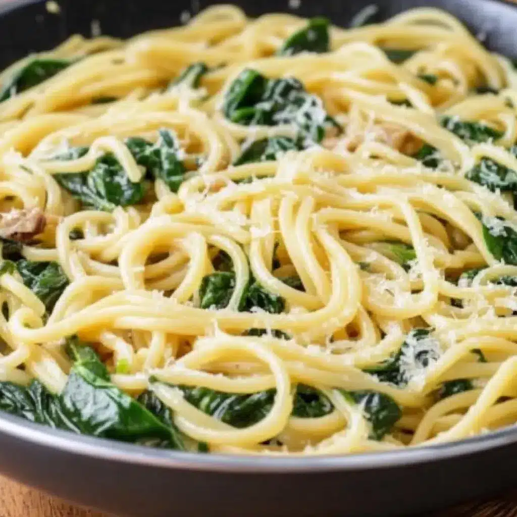 One-Pot Lemon Herb Pasta with Spinach and White Beans