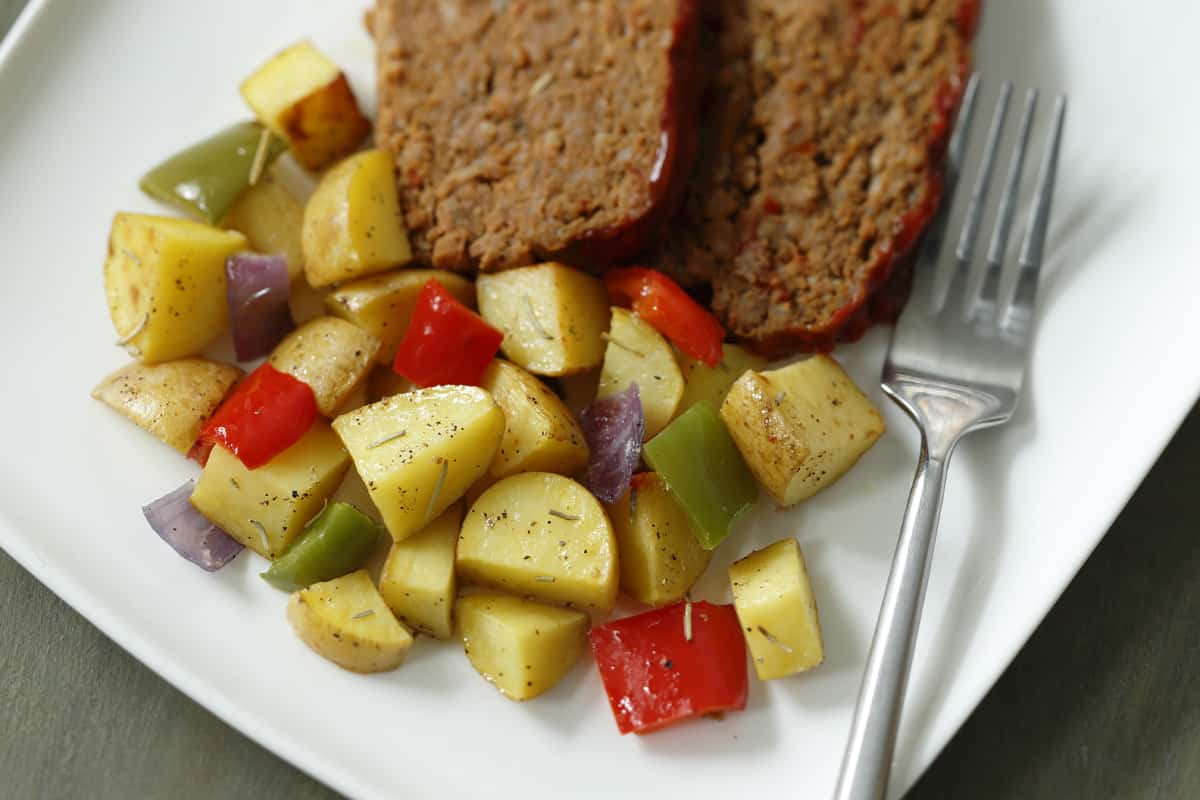 Rosemary-Roasted Potatoes with Red Onions