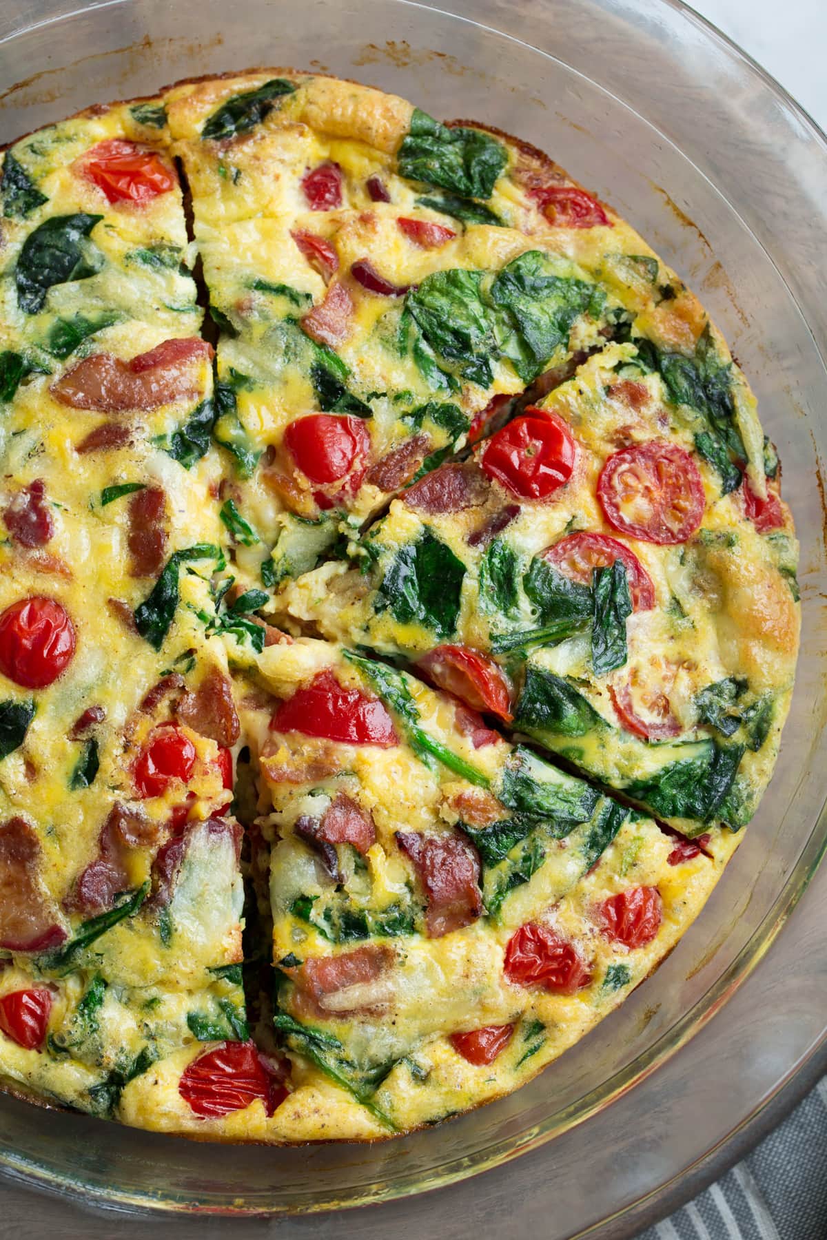 Baked Egg and Bacon Frittata